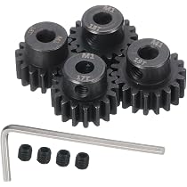 QUARKZMAN 4er Set RC M1 Motor Ritzel – 13T/14T/15T/16T, 5 Mm Schaft, Aus Karbonstahl