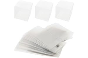 YIXNSW 30 sztuk plastikowych pude?ek na prezent, przezroczyste, 10 x 10 x 10 cm, tworzywo sztuczne, ma?e na wesele, imprez?, przyj?cie urodzinowe, s?odycze