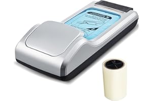 VEVOR Shoe Cover Dispenser, Automatic Shoe Film Machine with 1 Roll (600 Pcs) of Non-Slip Disposable Sole Membrane, Fits Size Up to US 11, for Home, Office, Lab, Factory, Hospital, Indoor Use, Silver
