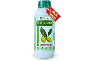 FITOKEM Huile de Neem Bio pour les Plantes (1 Litre) Utile pour Cochenilles Traitement, Anti Pucerons Plantes Exterieur, 100% Naturel Non Toxique pour les Plantes, les Animaux, les Personnes