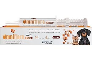 Omniflora Hifarmax - Pasta Palatable 15 ml - Prébioticos y Probióticos para Gatos y Perros | Suplemento Gastrointestinal Natural | Complementos Alimenticios y Cuidado Intestinal para Perros y Gatos
