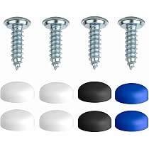 Kit Viti E Tappi Per Targa Auto In Acciaio Inox – 48 Pezzi (Viti + Coperture)