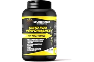 SMARTHEKNIX Integratore Testosterone Uomo Booster, Tribulus Terrestris Alto Dosaggio, Aumento Massa Muscolare E Boost Virilità, Energizzante Naturale Con Carnitina,Creatina,Taurina, Ginseng,Zinco,Magnesio,Vit. B6