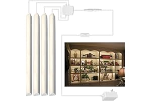 Cefrank Luces de armario, 4 barras de luz LED en forma de V de 30 cm debajo de las luces de armario de cocina - 1200 lm 12 W (Blanco cálido 3000K)