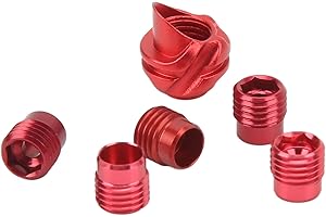 ‎HEEPDD HEEPDD Peep Leichter und Langlebiger, Austauschbarer Innenkern mit CNC-gefrästem Hood Cover Kit für das Schießen (Rot)