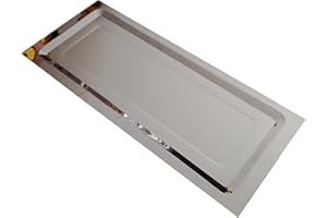 Fhuller Vaschetta Raccogligocce in Acciaio Inox 84 cm per Scolapiatti da Incasso per Mobile Pensile cucina cm. 90 - ricambio - Made in Italy