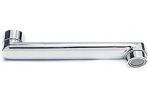 AquaParts gerade Auslauf für Küchen-Armaturen | Verchromt | 13cm Länge | 3/4" Anschluss