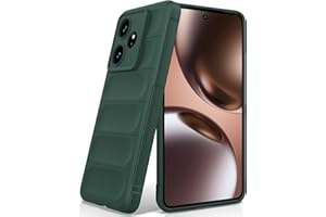 BonYonka Silikonowy Etui do Realme GT 7/Realme GT 7T, Miękką Wyściółką Wewnętrzną z Mikrofibry, Obiektywem Aparatu Pełna Ochrona, Osłona Odporna na Uderzenia - zielony