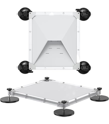 Verstelbare Magnetische Mount Voor Starlink Mini Van MMOBIEL – Aluminium Bevestiging Met Sterke Magneet En Ronde Adapterplaat – Geen Boren Nodig Voor Rv Auto Camper Boot Raam Of Dakraam