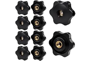 Flewdart 10pcs Manopola A Stella M8 X 32, Dado Di Serraggio Per Vite A Stella, Maniglia Mobili Meccanica Apparecchiature Elettroniche
