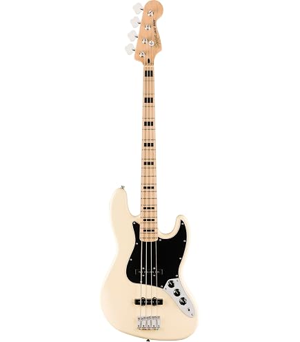 Squier by Fender Vintage Modified Jazz Bass V, Olympic White