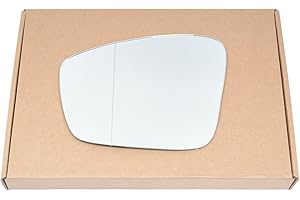 Less4spares Wing Mirror Glass Left Compatible with VW UP 2011-2020 STICK-ON Passenger Near Side with Blind Spot