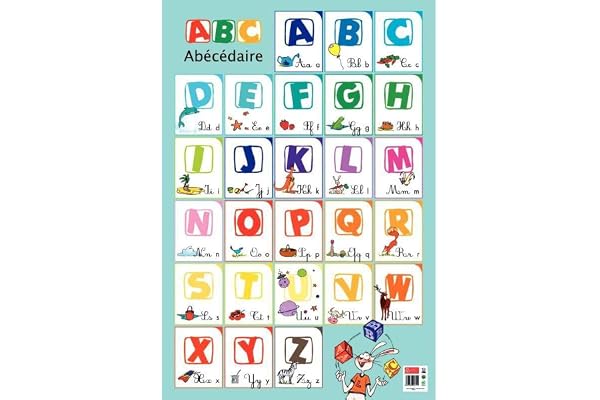 Poster pédagogique Abécédaire BOUCHUT 52 x 76 cm