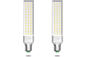 Bonlux Aquarium E27 Fish Tank Light Bulbs 13W ES Energy Saving Lamp for All Fish Pod Tank Cool White 5500K, 2-Pack