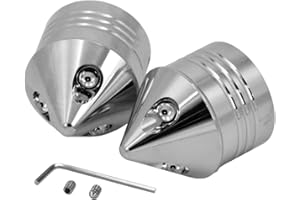 HCmotorku Motorrad Vorderachse Abdeckkappen passend für Harley Touring Electra Road Street Glide Dyna Softail Sportster ab 2008 Chrom