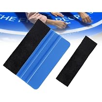 Kit 6 Spatules Xanewza Bleu - Application Films Vitres Et Stickers - Bord Feutre Anti-rayures