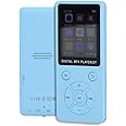 64GB MP3 Player with BT 5.0, 1.8 Inch Screen Portable Music Player with Lossless Sound Speaker, MP3 MP4 Player with Headphones for Sports Exercise Running Travel, Supports up to 128GB, Blue