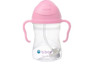 b.box Trinklernbecher Für Jeden Winkel | Flip-Top, Schwerer Strohhalm, Griff, Auslaufsicher | BPA-Frei & für Spülmaschine | Ab 6 M | 240 ml