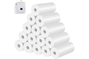 WILLIYATT Thermopapier für Kinderkamera 15 Rollen Thermopapier für Kinder Sofortbildkameras 57mm x 25mm x 7m Thermorollen,Nachfülldruckpapier für Kinder Sofortbildkameras Mobiler Mini Fotodrucker