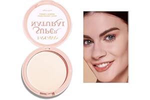 ANGEFARGE HANDAIYAN Powder,Setting Powder,Super Natural Color Compact Powder,24 Houe Shine-Free Wear,Oily Control,Waterproof,Long lasting,Ultra Matte Finish Face Powder Makeup (#01)