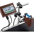 RESKIU Industrial Inkjet Printer, Inkjet Coding Machine, Date Coding Machine, Online Coding Machine for Text QR Code/Barcode/Batch Number/Label/Image/Date Printer with Touch Screen,12.7mm