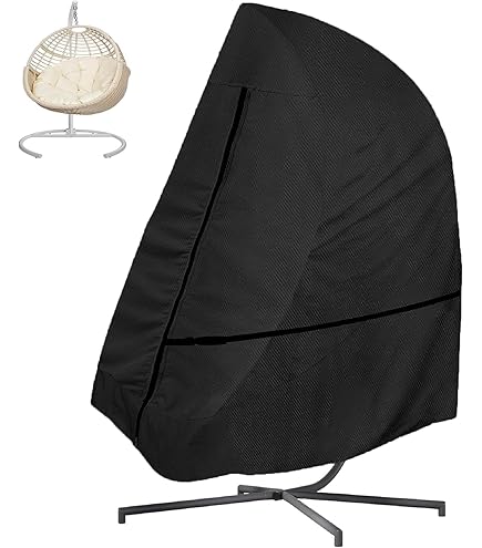 Nrkin Beschermhoes voor hangstoel, met parasol, voor outdoor schommelstoel, zweefstoel, waterdicht, winddicht