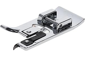 TECHZOCO Prensatela Máquina Coser, Prensatelas de Overlock Sobrehilado, Pie de Costura, prensatela Universal, Compatible con Máquinas Alfa, Singer, Brother, Janome, Elna, Juki, Puntada Recta