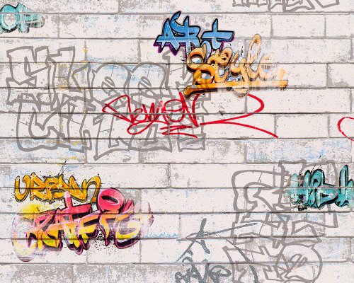 A.S. Creation 935611 Boys und Girls 4 Mustertapete Graffities, bunt - 2