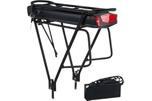 DICHOU Batterie de vélo électrique à Support arrière 36V 13ah, adaptée à 250W 300W 350W 500W Bafang/Voilamart et Autres Moteurs de vélo électrique