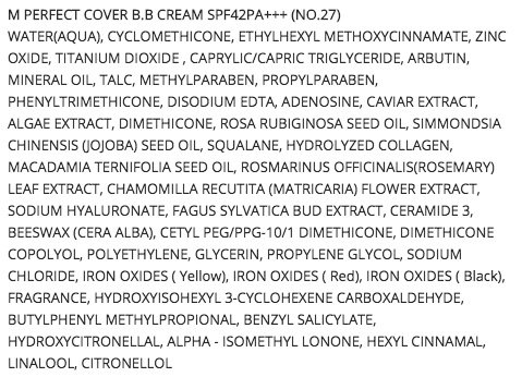 MISSHA M Perfect Cover BB Cream SPF42/PA+++ (No.27/Honey Beige) 50ml, 1er Pack - 6