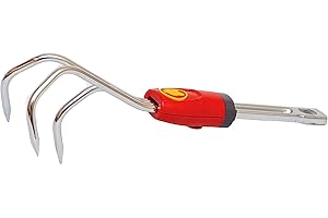 WOLF GARTEN Wolf-Garten 71AIA001650 LA-M Mini Coltivatore, Rosso/Argento, 15x13x29.6 cm