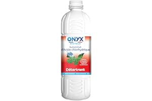 Onyx Biotech - Substitut d’Acide Chlorhydrique - Nettoyant, Détartrant WC, Canalisations, Produit Nettoyant Multi-Surface - Ingrédients d’Origine Naturelle - Fabrication Française - 1L