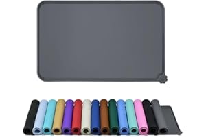 Reopet Silikon-Futtermatten für Haustiere - wasserdichte Hunde- und Katzenplatzmatten mit erhöhten Rändern - Hunde- und Katzennapfmatten - Wählen Größen