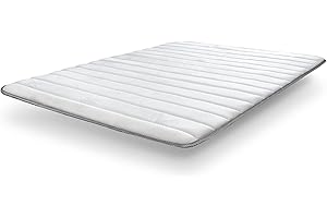 SonnoMATTRESS Topper Vissoft Aloe Vera Basic 135x180x3cm – Acolchado con Espuma Memory Foam y Fibra Suave, Tejido Aloe Vera Transpirable y Antialérgico, Mejora el Confort y alarga la Vida del colchón