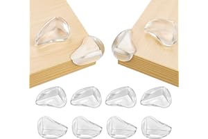 Vicloon Ochraniacze narożników dla dzieci, 8 szt. zabezpieczone narożniki dla niemowląt, przezroczyste meble ochrona narożników stołu, osłony bezpieczeństwa i poduszki na stół, biurko, łóżeczko, kominek, narożniki i krawędzie