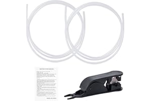 ‎GIANTARM 3D-Drucker Teflon-Schlauch für Düse, 2pcs, Geeetech 1 M PTFE 1,75 mm Filament ID 2 mm OD 4 mm TL-Feeder Hotend für Extruder + Leitung Rohrschneider