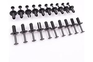 Twowinds - Clip Rivet Extensible de Fixation Compatible avec BMW E36 E46 E60-51111908077 - Carrosserie de Voiture - Clip Pare-chocs Universel (lot de 20 pièces)