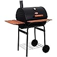 Char Griller Unknown 2123 Wrangler 635 Square Inch Charcoal Grill/Smoker, Black, 50" H x 29" W x 35" L