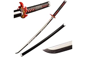 Sword Warrior Spada Demon Slayer 104 cm in Legno-Kamado Tanjirou, Katana Anime Giapponese, Cosplay