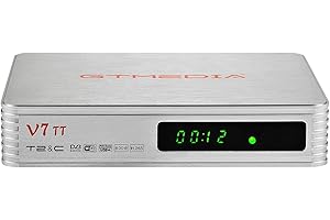 GT MEDIA GTMEDIA V7TT 2024 Nuevo Español TDT TV Decodificador Digital Receptor terrestre DVB-T/T2/DVB-C/J.83B Decoder 1080P Full HD con USB WiFi, Soporte H.265 HEVC 10bit, PVR, Multi PLP, S/PDIF