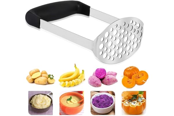 Vegena Presse purée, Presse Fruit, Broyeur de Pommes de Terre Lisse Éplucheur en Acier Inoxydable