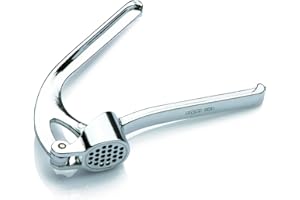 Zaseves Spremiaglio Expert, pressa, schiaccia Cucina, trita Alluminio Professionale, spremi Aglio Manuale Facile da Pulire, Made in Italy, Small