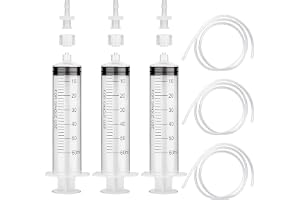 3 stycken stora sprutor 60 ml slang, multifunktionella plastsprutor