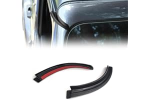 CKPEOR Estensioni per grondaie per Tetto Rigido ABS Deflettore per scanalatura per Pioggia per Jeep Wrangler JL JLU e Gladiator JT 2018-2022