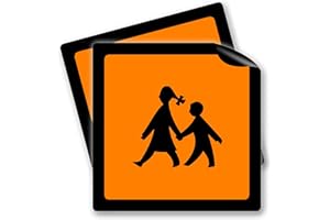 STROBO Lot de 2 panneaux magnétiques pour voiture - 30 x 30 cm