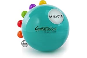 ‎PEZZI PEZZI - Gymnastikball Original Pezziball Standard 42-75cm Ø – Sitzball für Therapie, Sport & Büro - Universeller Trainingsball aus robustem PVC belastbar bis 400 kg wählbar
