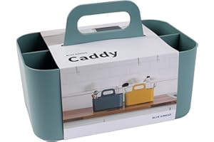 BLUE GINKGO Stapelbarer Organizer-Caddy – Tragbare Aufbewahrung aus Korea für Bad, Büro, Bastel- oder Schulbedarf (Rechteckig, Grün)