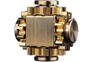 Bagima Zappeln Spinning Spielzeug Messing Vierzahngetriebe Gestänge Fingerspitze Kreisel Getriebe Gyro Dekompressionsspielzeug Metall Spinning Spielzeug Stressabbau Spielzeug für Kinder