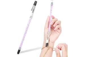 LUSOFIE Bracelet Helper Tool Bracelet Fasteners Stainless Steel Bracelets Assistance Tool On Yourself Aid Jewelry Quick Wear Removal Purple Fastener Helper for Watch Necklace Clasps Zippers Closures Clasps