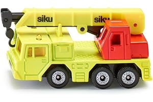 siku 1326, Hydraulic Crane Lorry, Metal/Plastic, Yellow/Red, Liftable crane arm